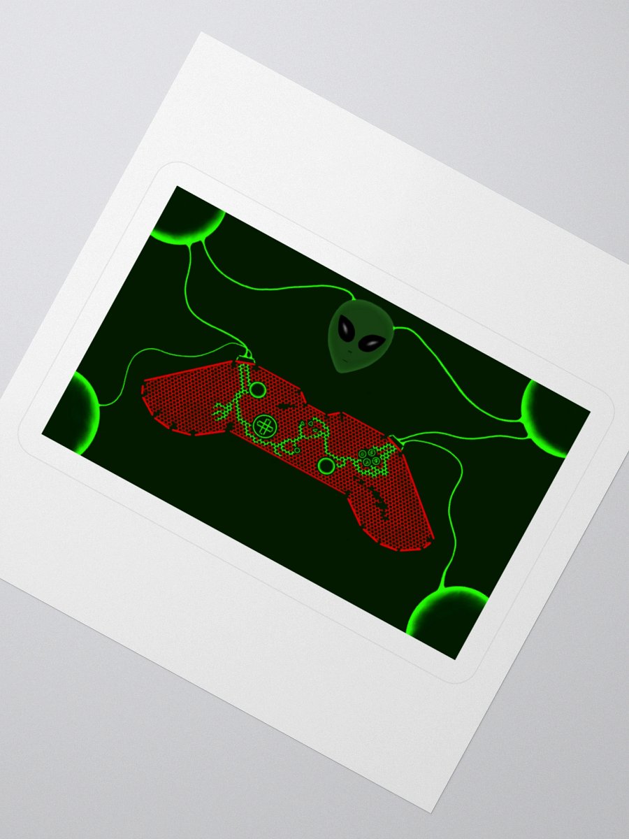 Futuristic Gaming Controller Kiss Cut Stickers product image (7)