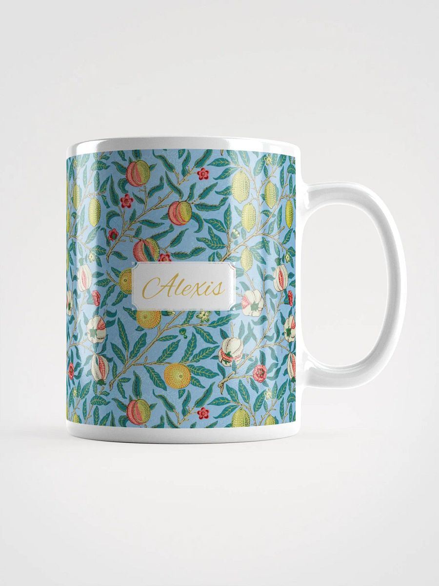 Personalized Four Fruits Pattern White Glossy Mug product image (1)