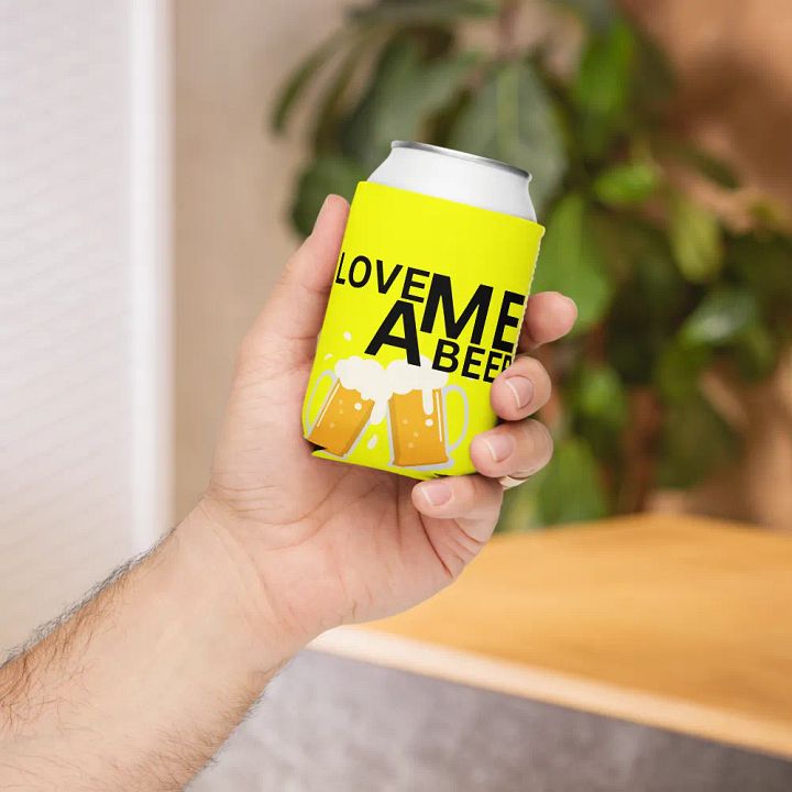 LOVE ME A BEER Can Cooler product image (1)