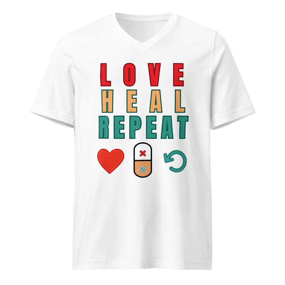 Love Heal Repeat V-Neck Tee product image (5)