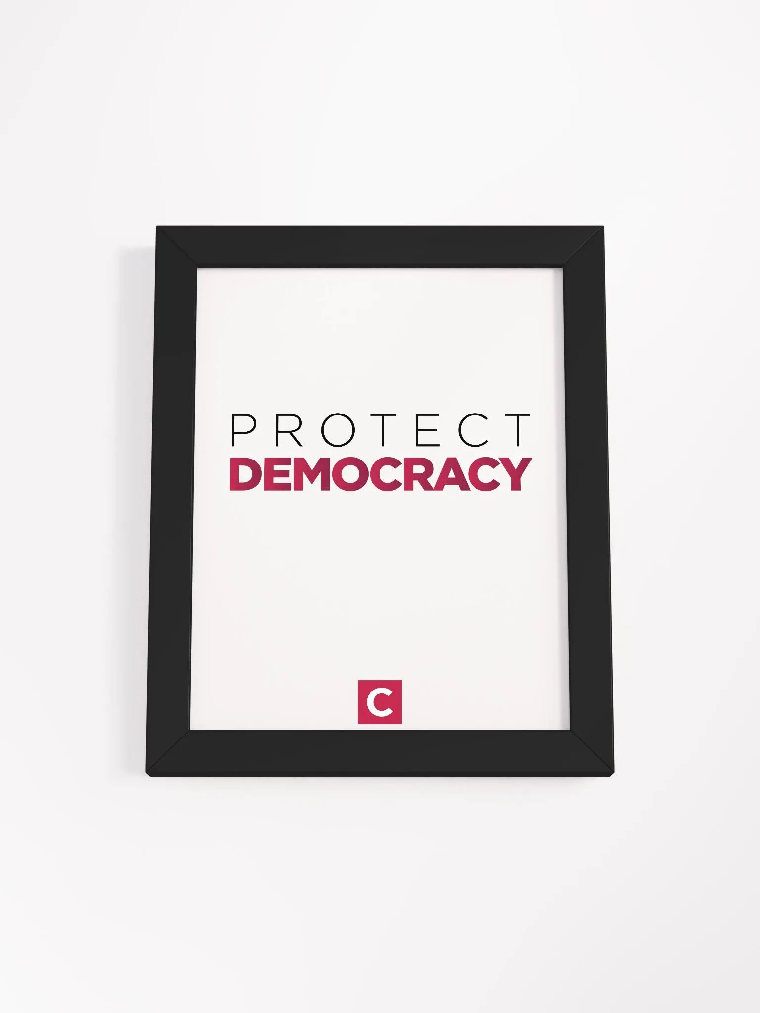 "Protect Democracy" Framed Matte Poster product image (5)