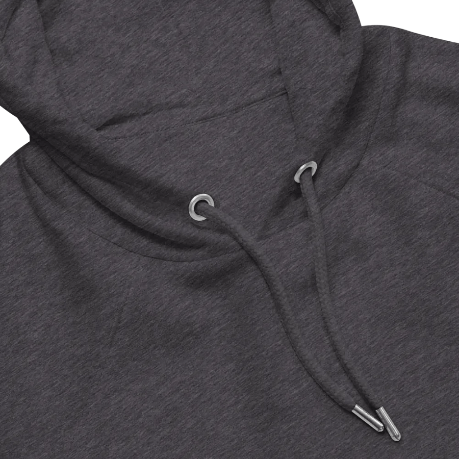 Unisex Eco Raglan Hoodie 🌲 Skeleton head with a guitar in a spruce forest product image (6)