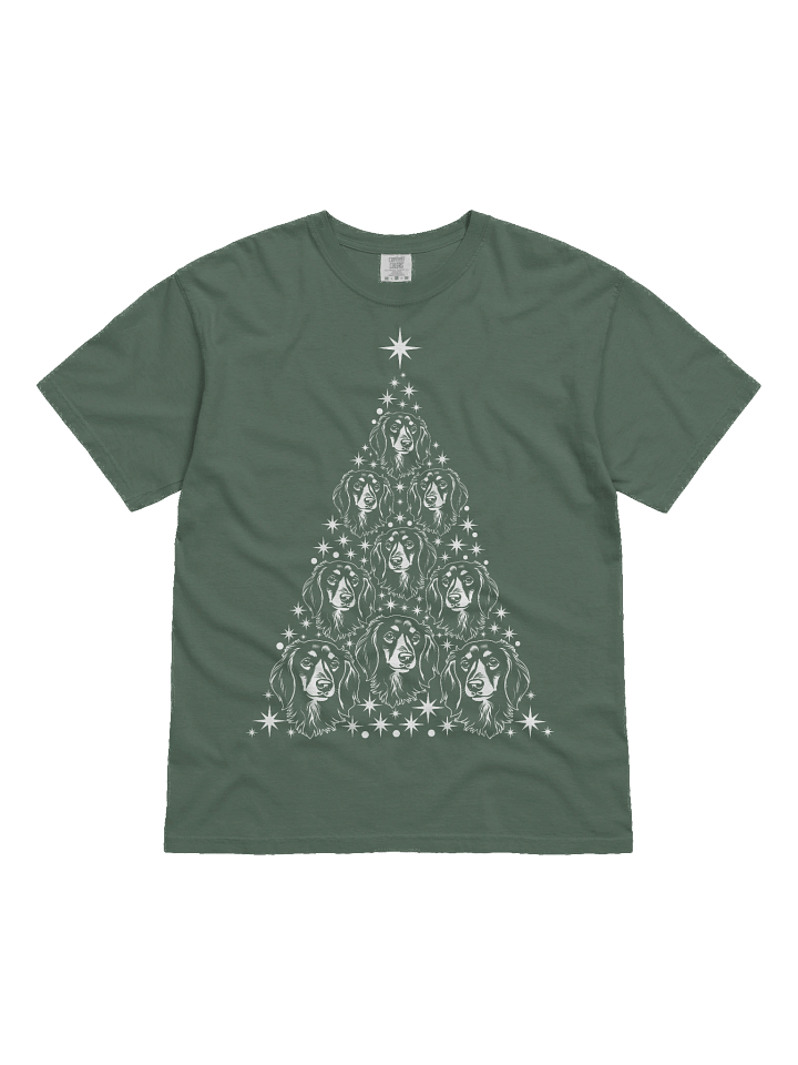 Longhaired Dachshund Christmas Tree T-Shirt product image (2)