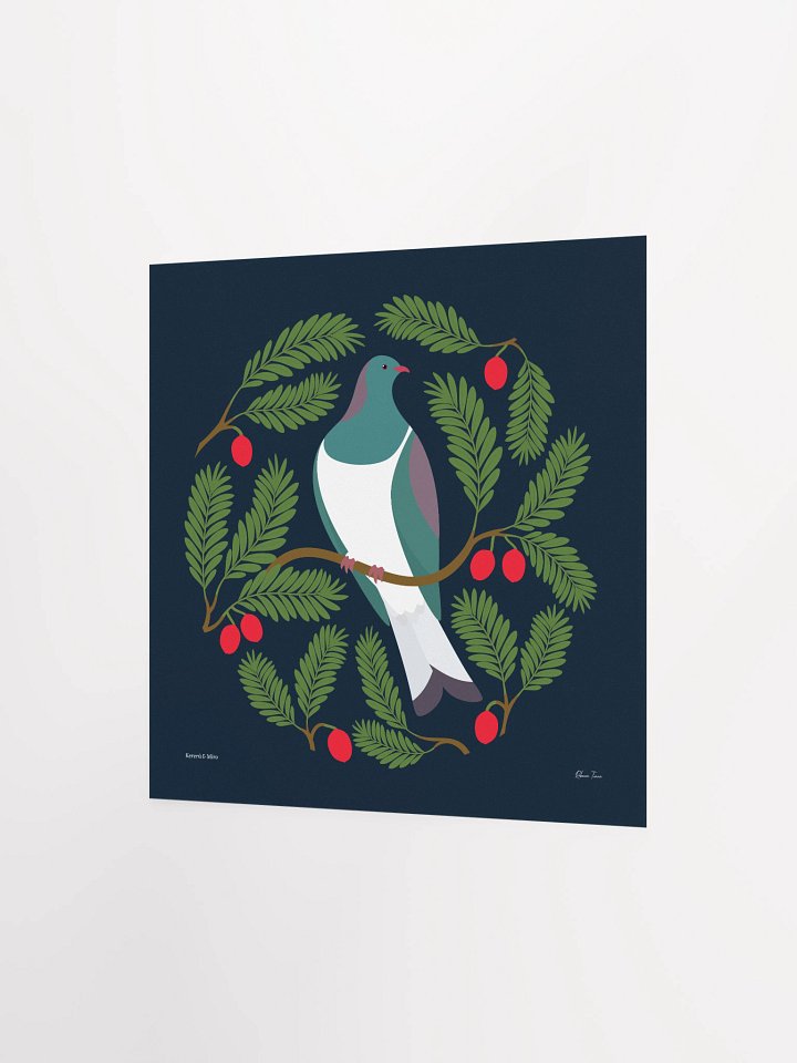 Kererū in Miro Unframed Wall Art product image (7)