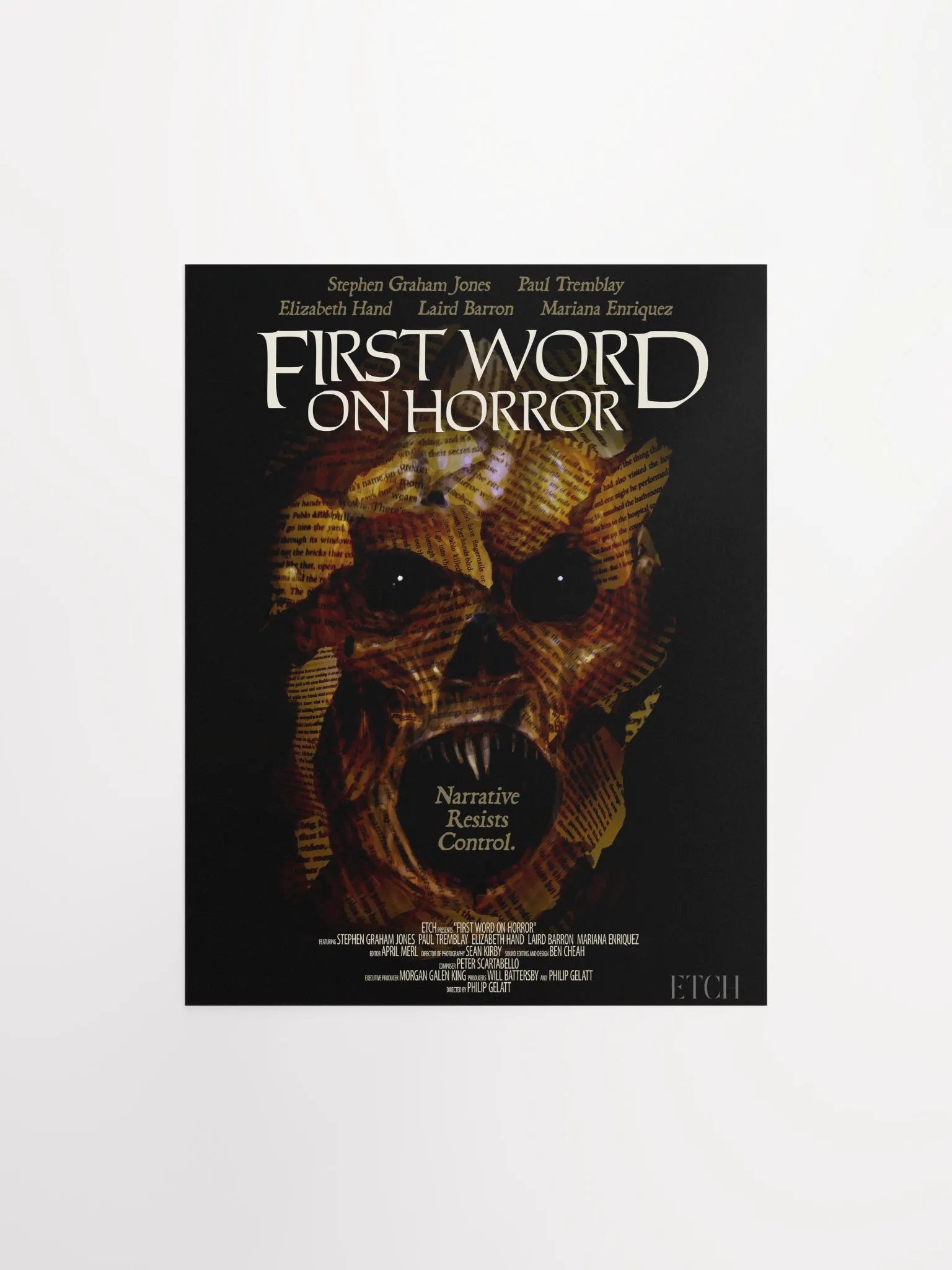 First Word On Horror Paperface Poster product image (1)