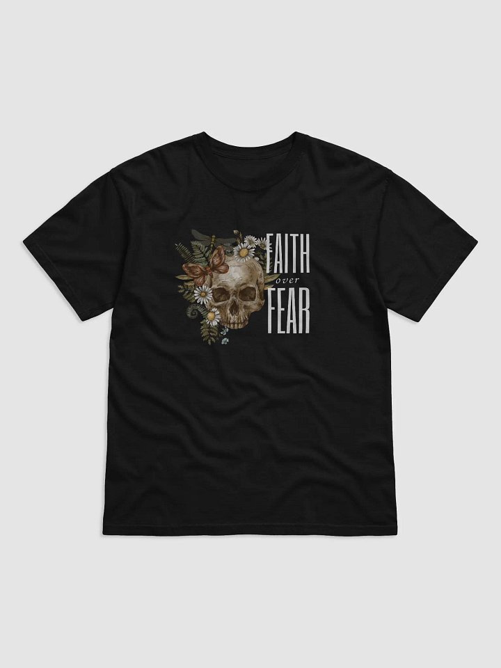 FAITH OVER FEAR VINTAGE SKELETON T-SHIRT product image (1)