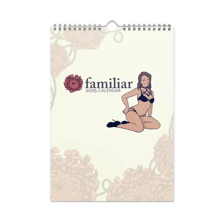 2025 Familiar Pinup Wall Calendar product image (1)