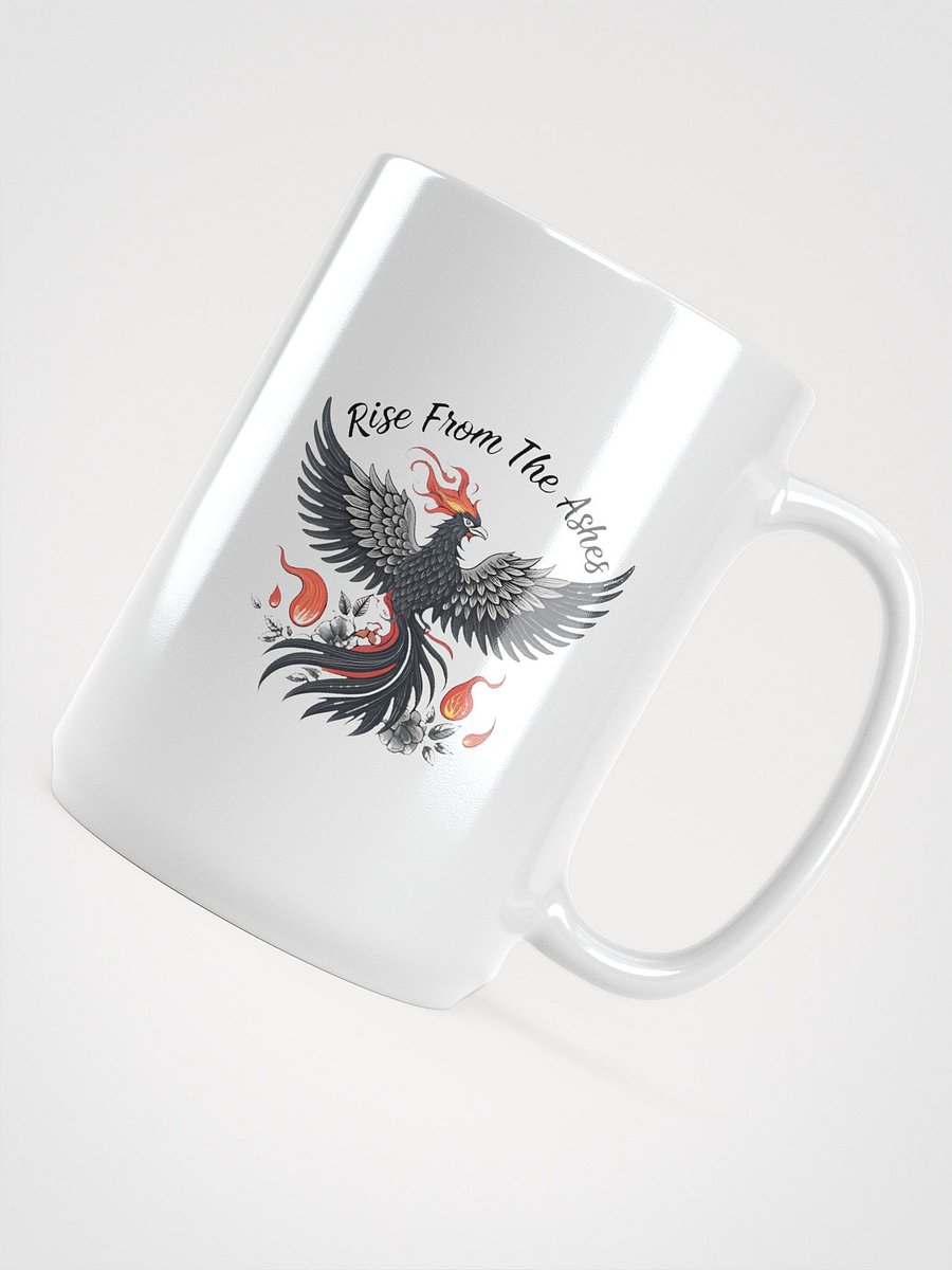 Phoenix Fire Rise White Glossy Mug product image (4)