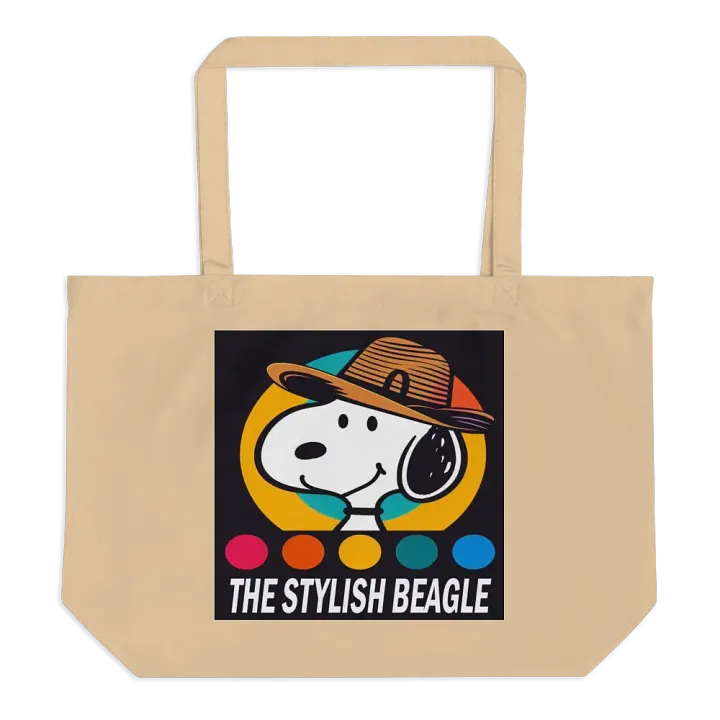 Stylish Beagle Organic Tote Bag product image (1)