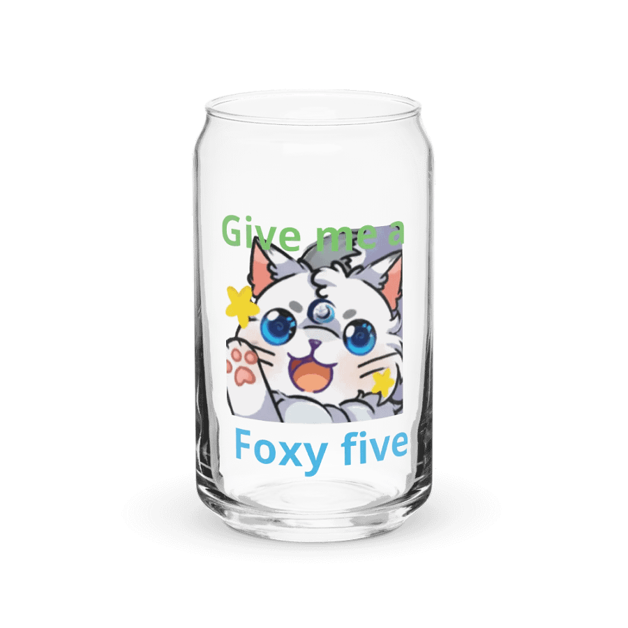 Foxy High-Five Can-Shaped Glass product image (2)