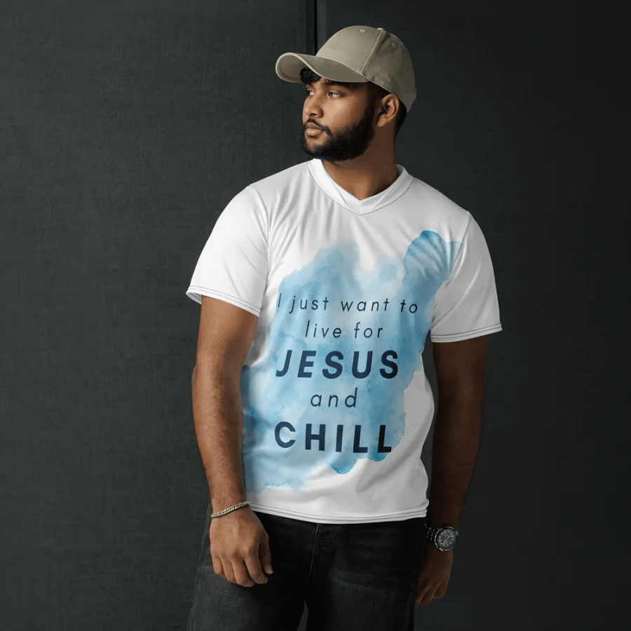 Live for Jesus and chill Unisex Sports Jersey product image (9)