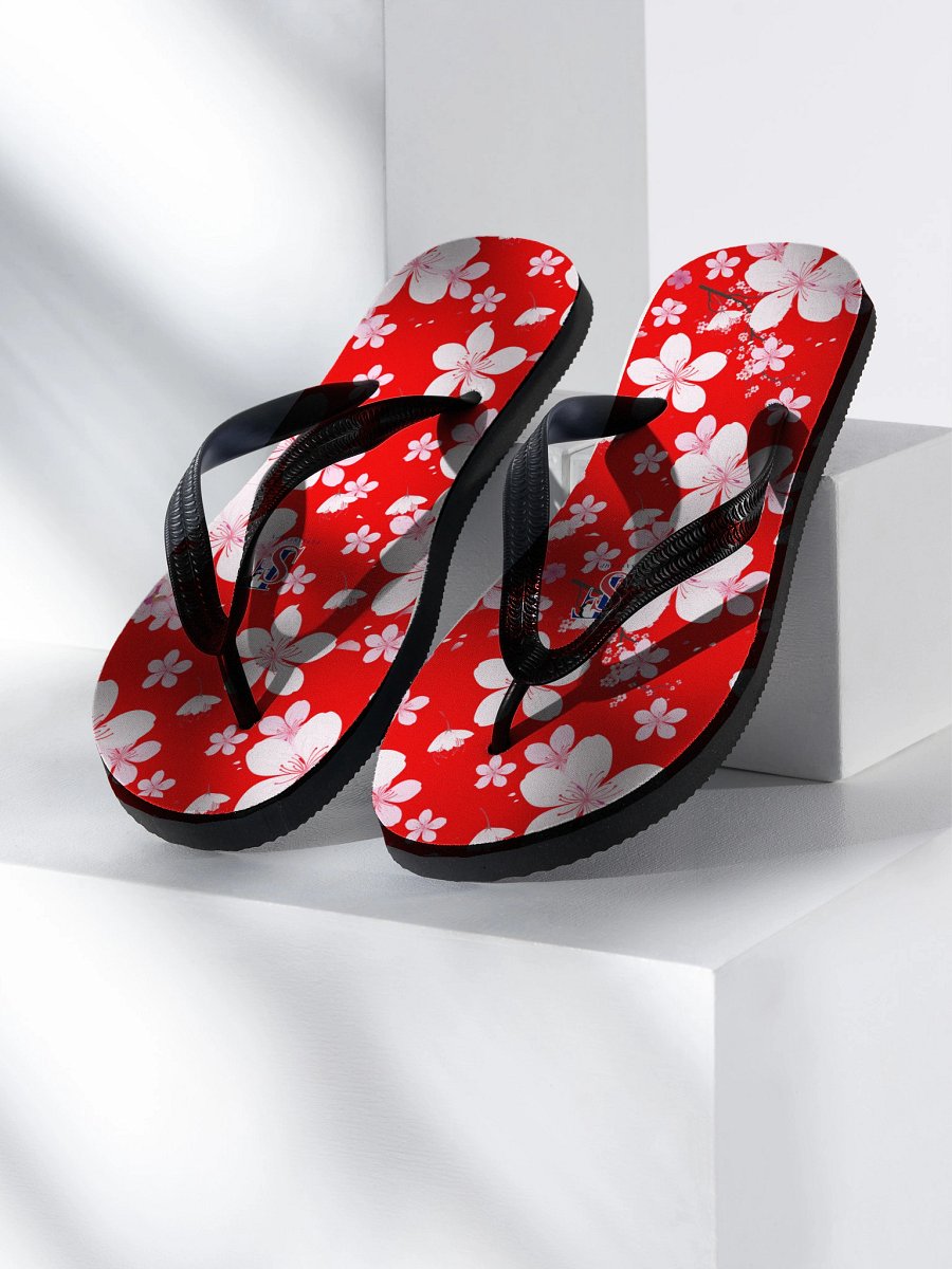Cherry Blossom Bliss red Flip-Flops product image (1)
