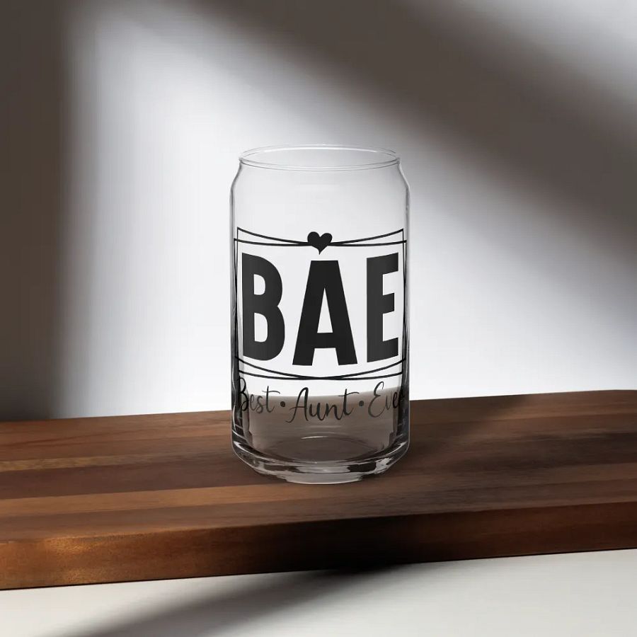 'BAE: Best-Aunt-Ever' Glass product image (5)