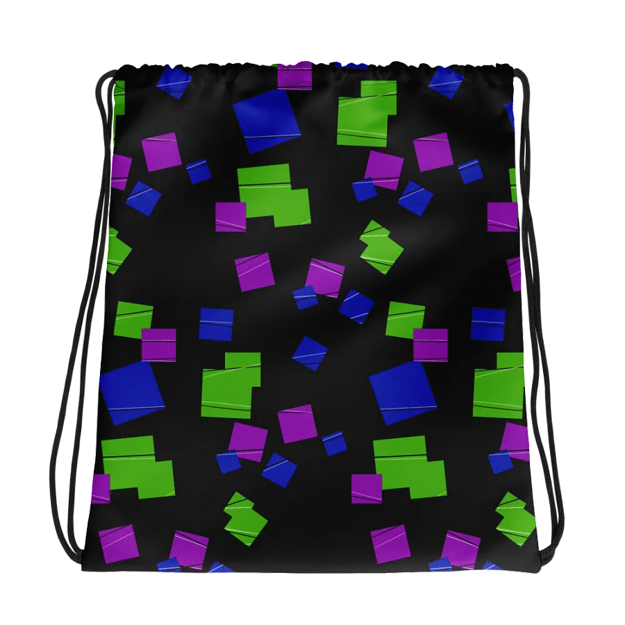 Glitch Pattern All-Over Drawstring Bag product image (1)