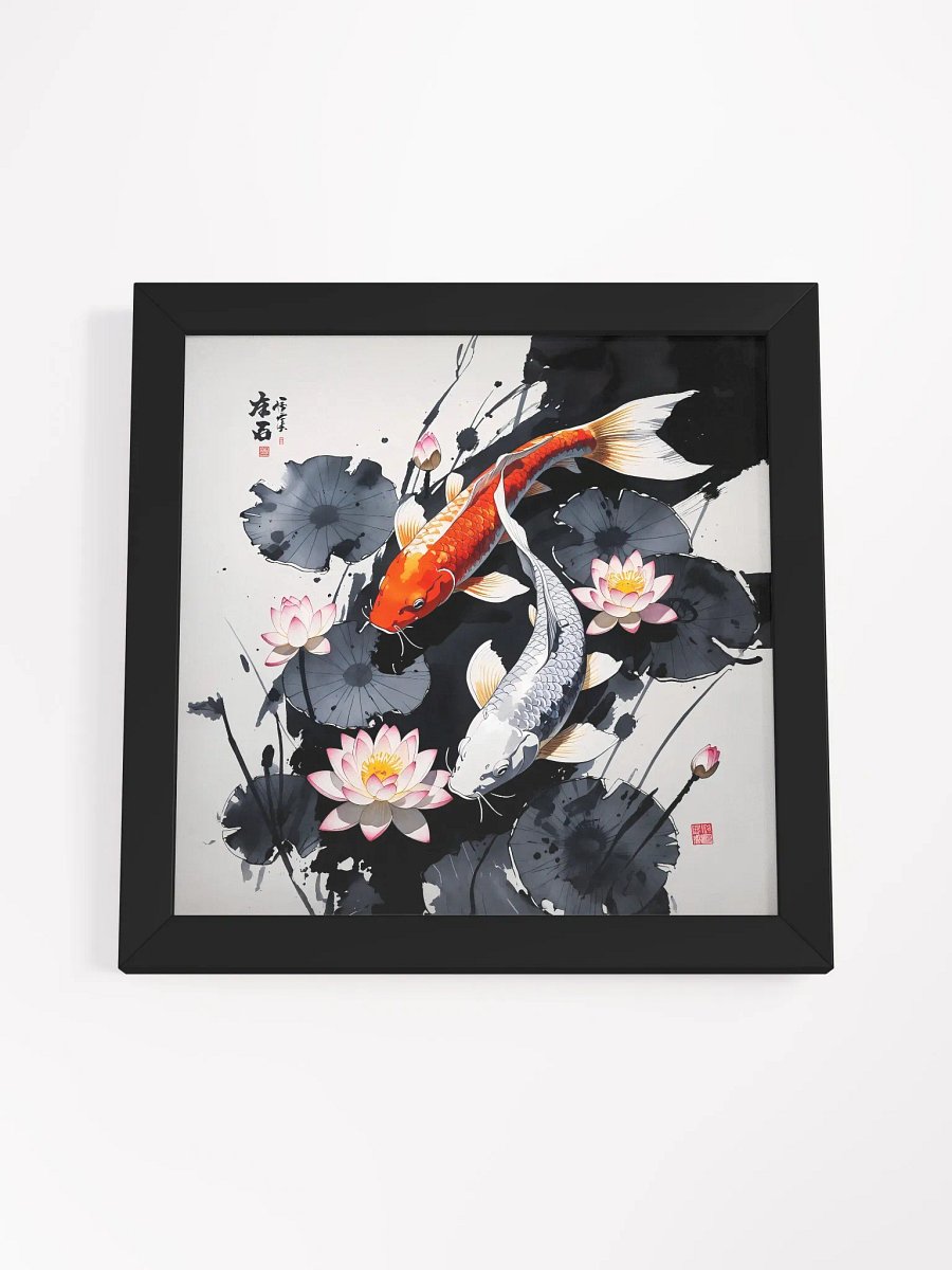 Vibrant Wood-Framed Matte Poster - Koi product image (4)