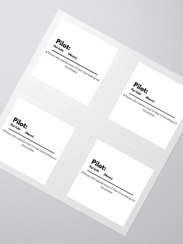 Pilot Sticker sheet product image (2)