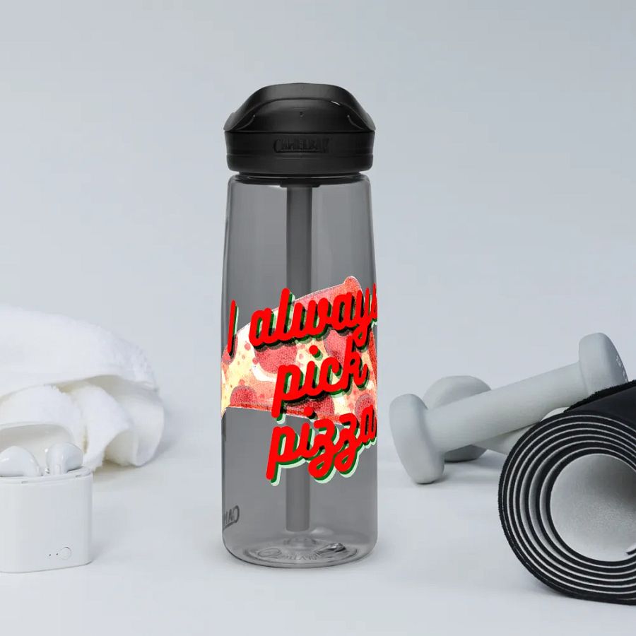 I Always Pick Pizza Sports Water Bottle product image (13)