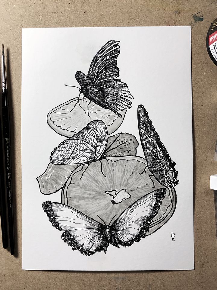 original painting : butterflies product image (1)