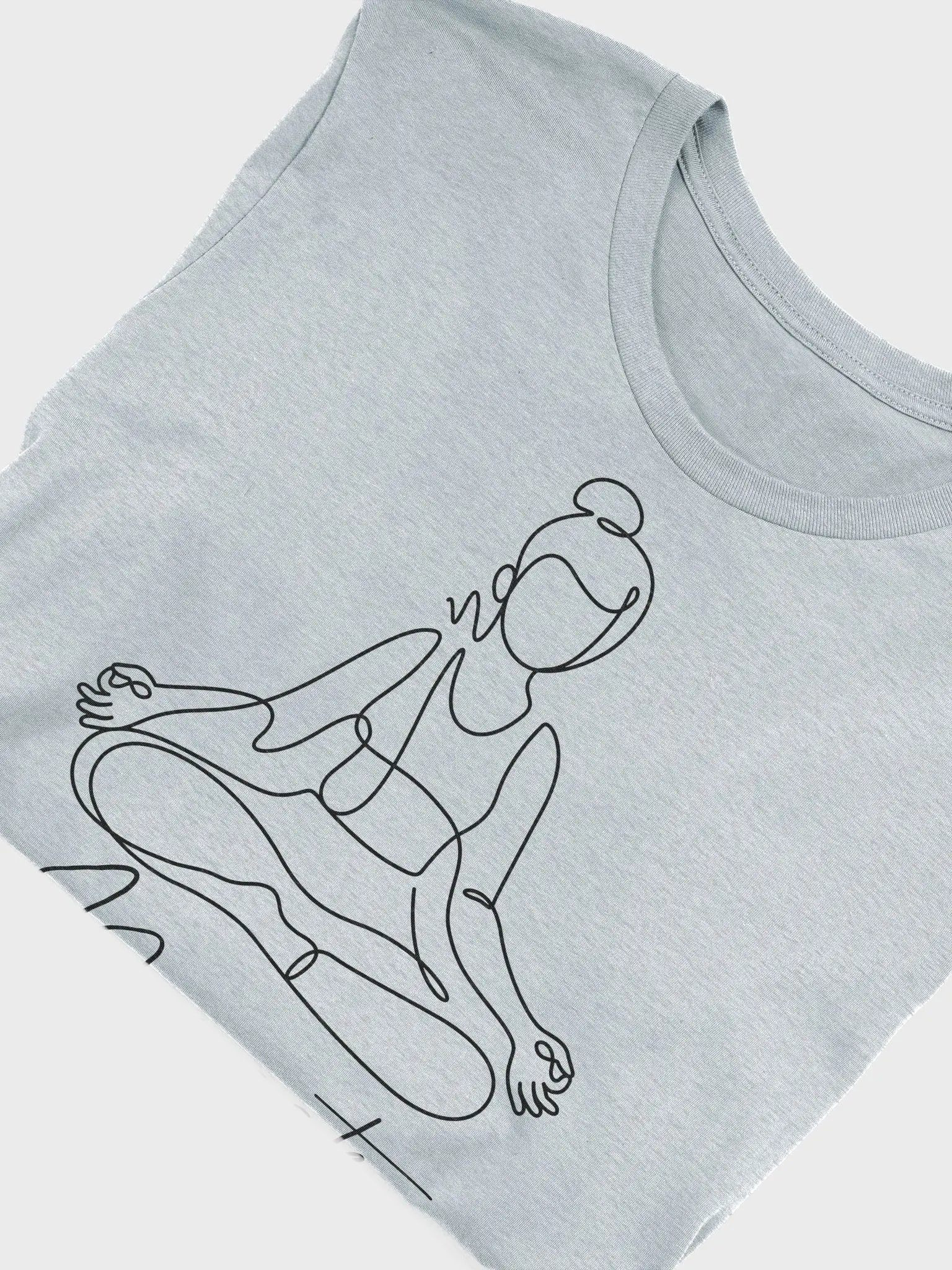 Namaste Lotus Line Art Supersoft Tee product image (15)