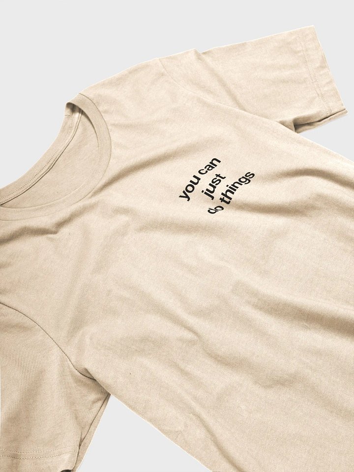 you can just do things (black) - 100% cotton product image (1)