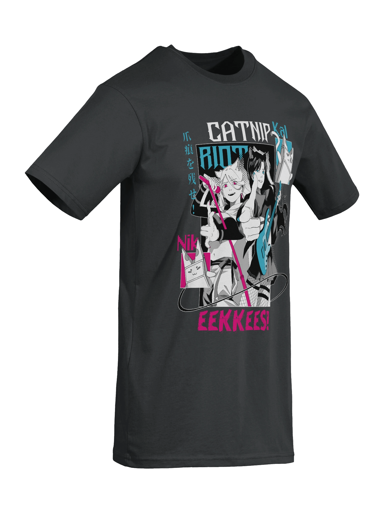 "CATNIP RIOT" Heavyweight Tee [BLACK VARIANT] product image (8)