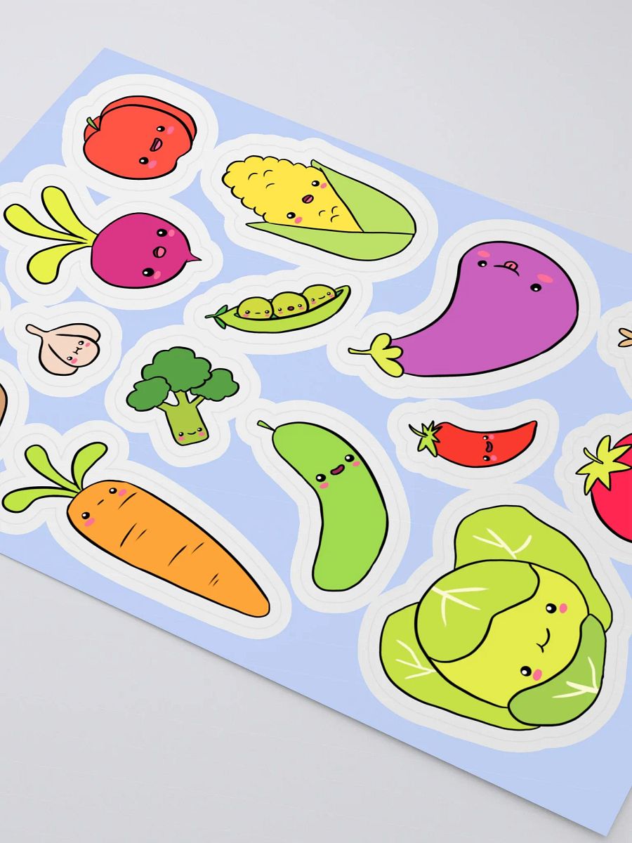 Veggie Wonderland Kiss Cut Sticker Sheet product image (3)