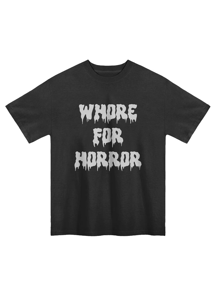 Whore for Horror Faded Oversized T shirt product image (1)