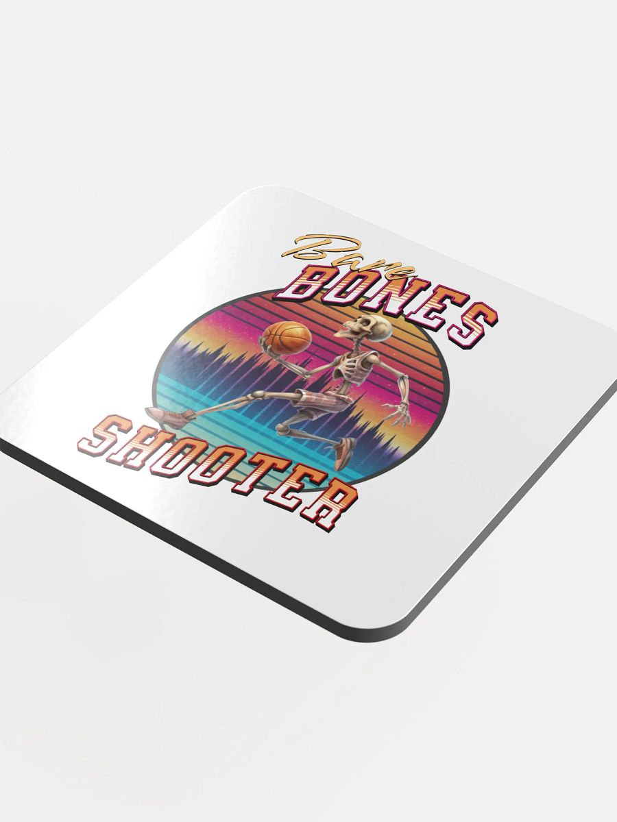 Bare Bones Shooter Sunset Slam Dunk Cork Coaster product image (4)