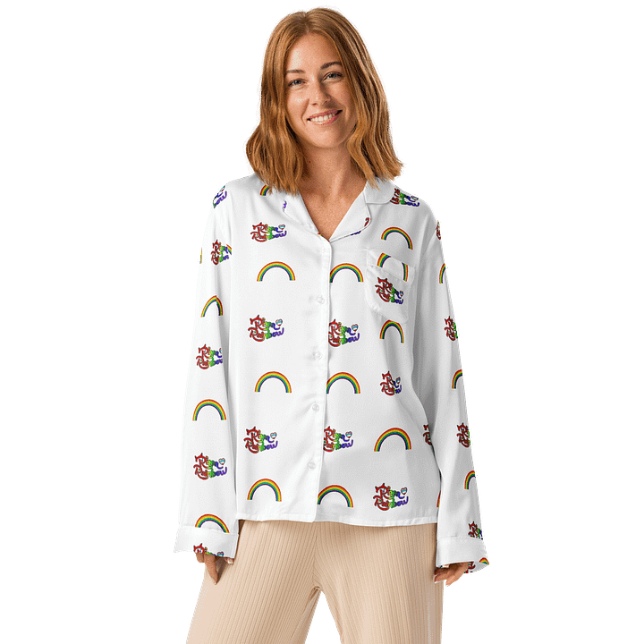 🌈 Rhea Rainbow Women's Long Sleeve Pajama Top product image (1)