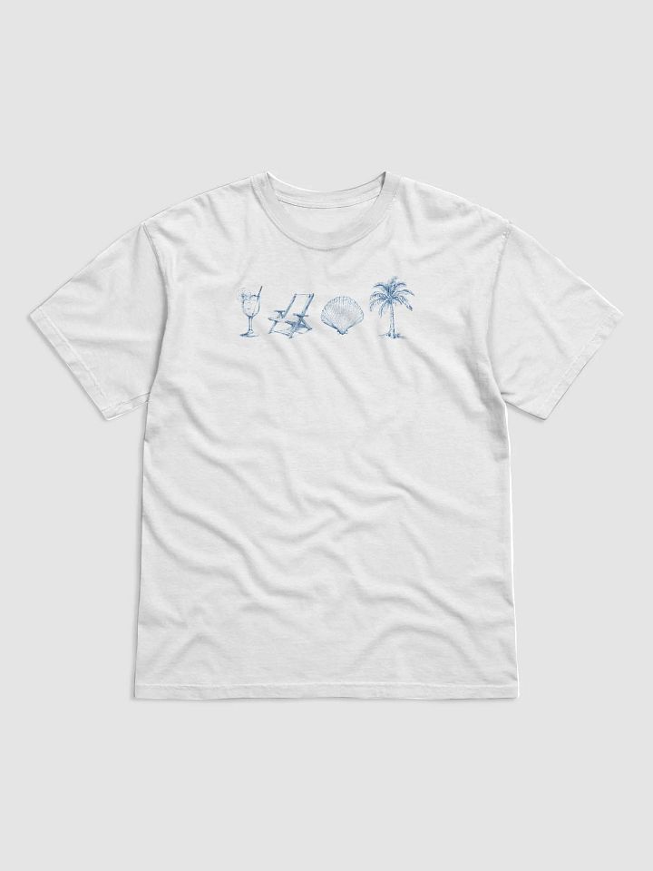 Coastal Doodle Comfort Colors Shirt, Coastal Coquette Minimalist Shirt product image (2)