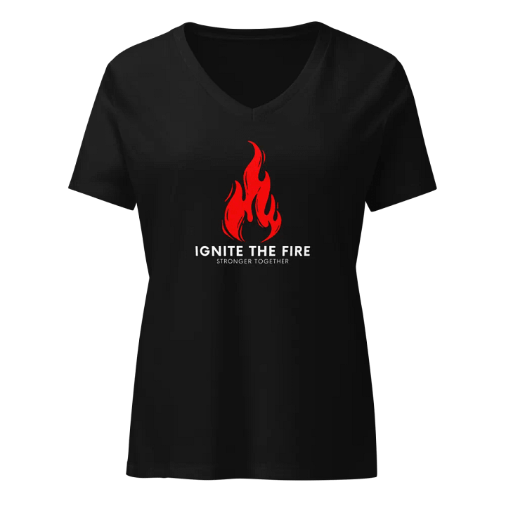Ignite The Fire VNeck Woman's Tshirt - Stronger Together product image (1)