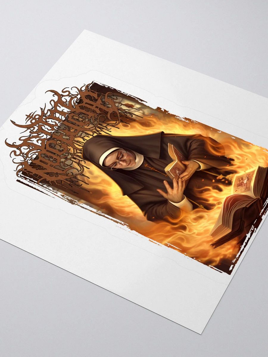 Burning Nun Sticker product image (9)