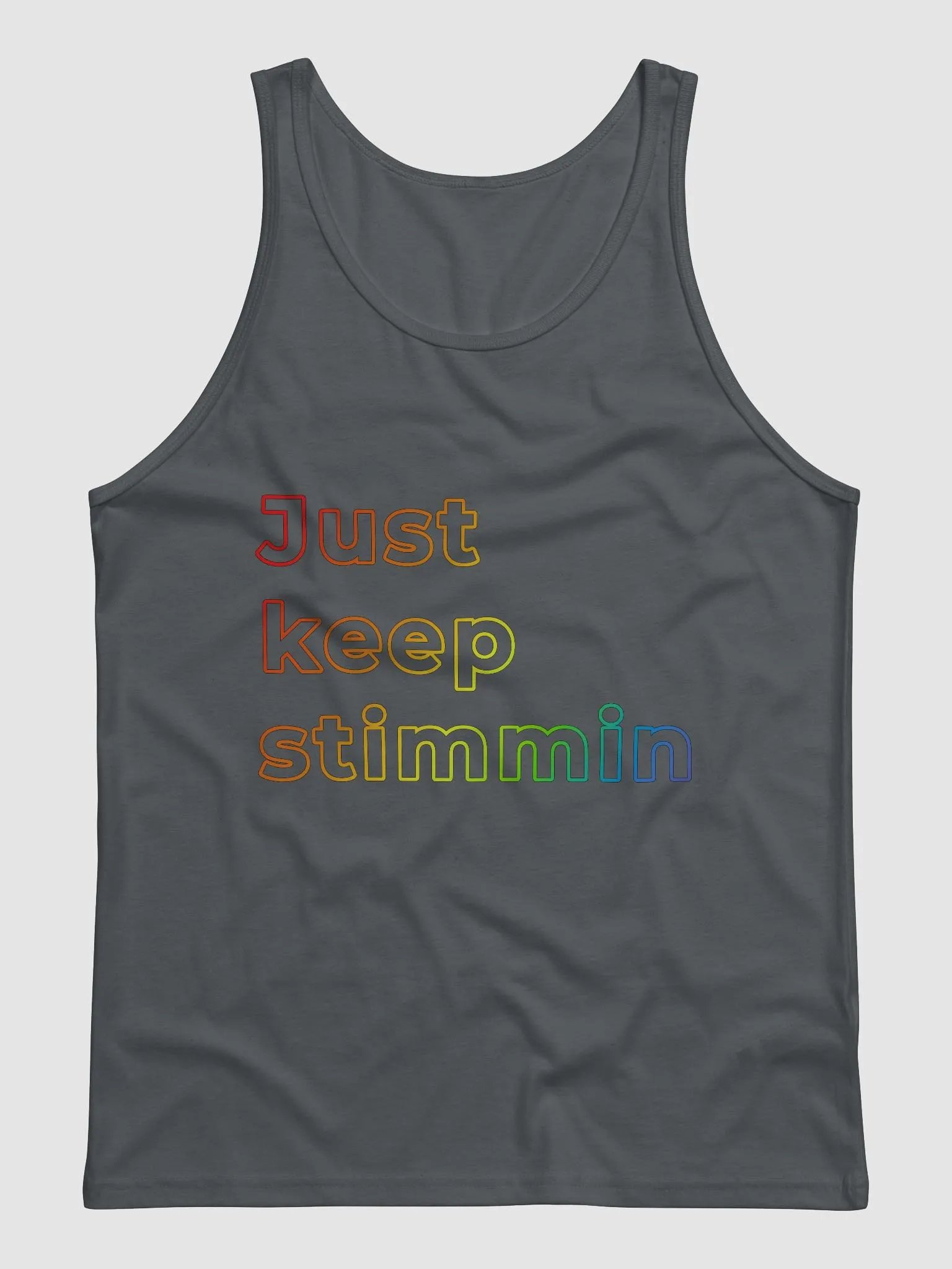 Just keep stimmin unisex tank product image (2)