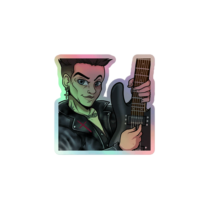 Rockin Riffs Holographic Sticker product image (1)