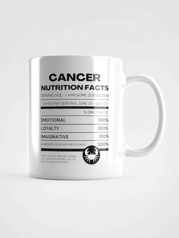 Cancer Nutrition Facts Mug product image (2)