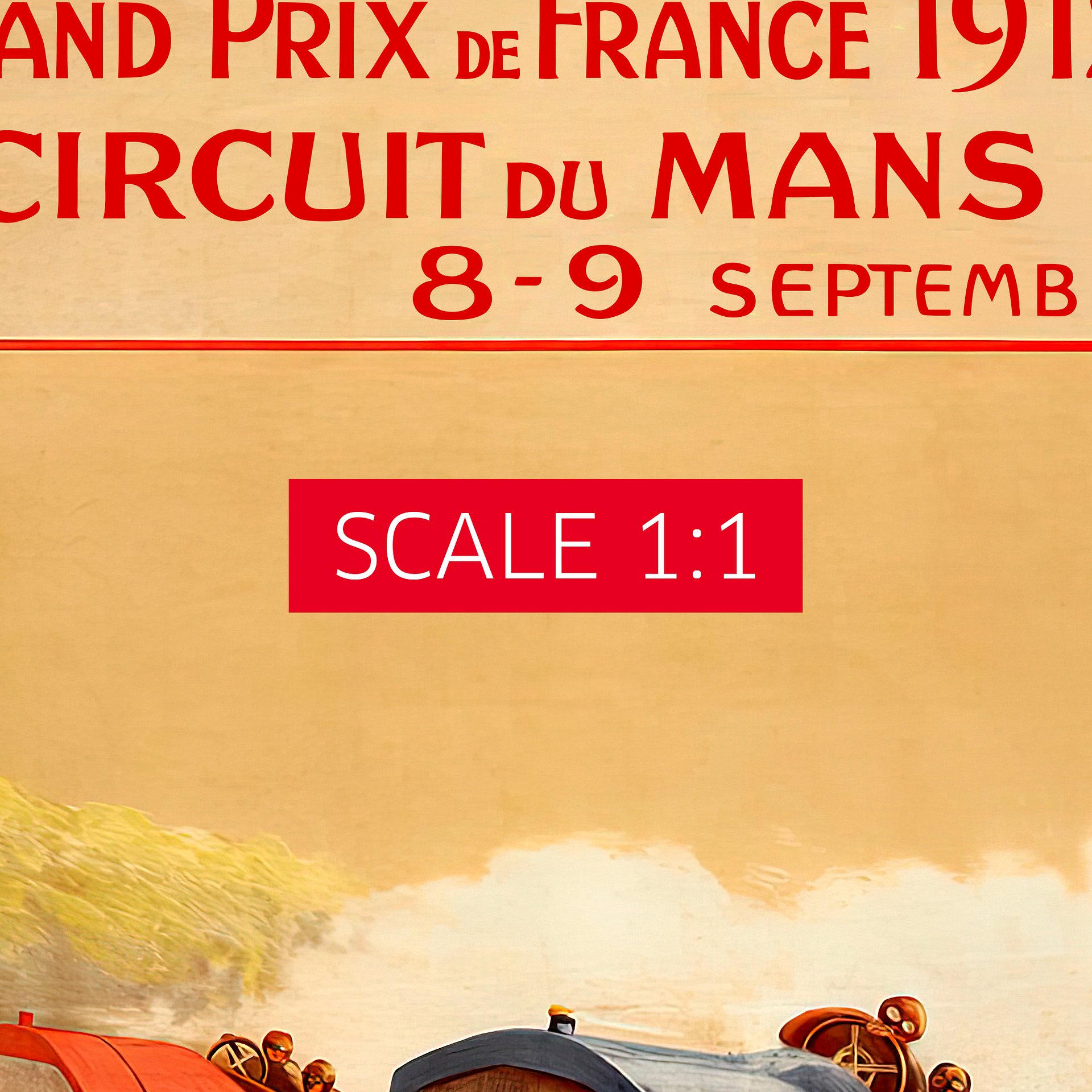 France Vintage F1 Grand Prix, 1912 poster — Vintage Formula 1 poster, Monaco Grand Prix poster, retro travel poster, retro travel art product image (4)