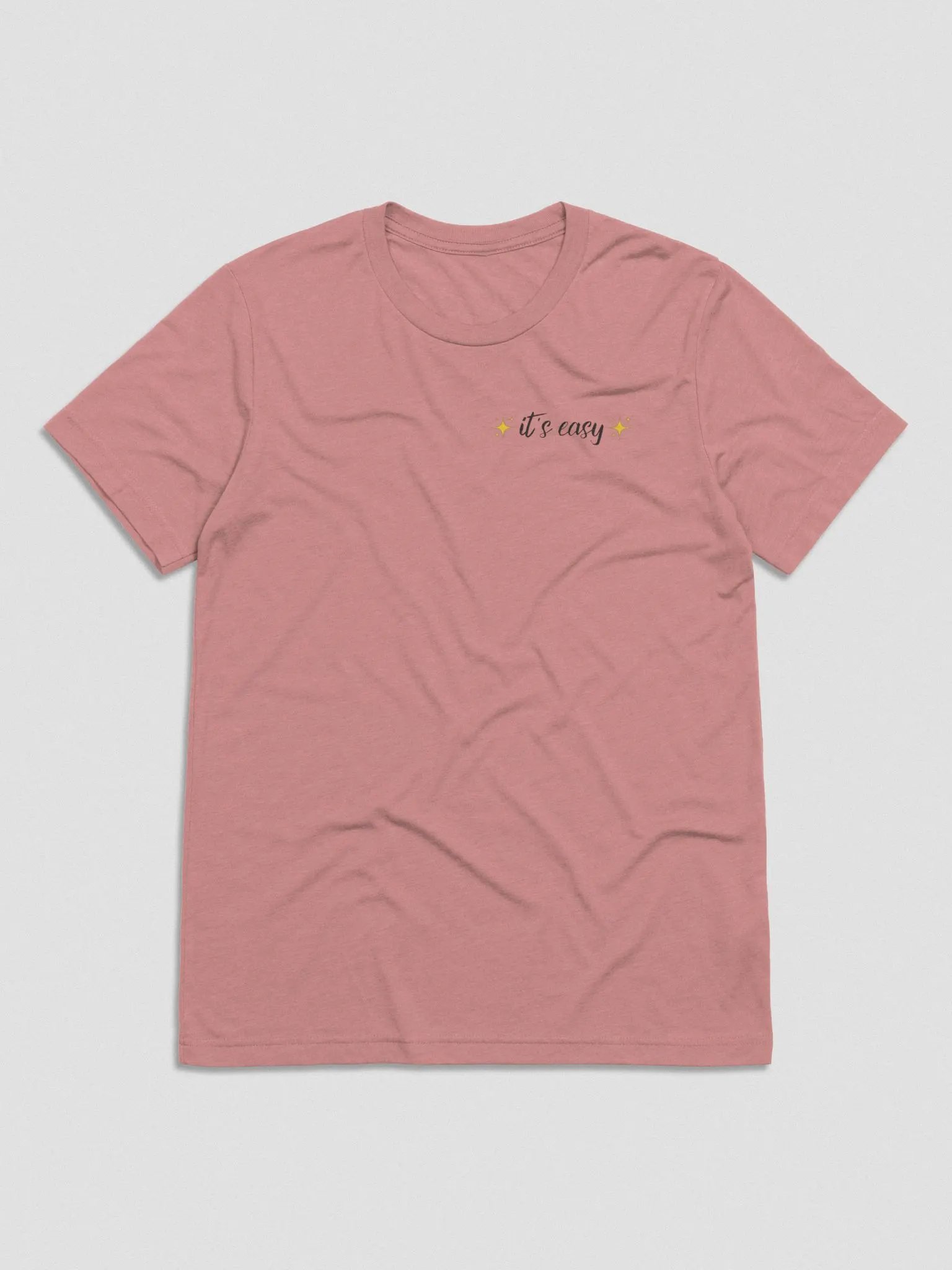 It's Easy T-Shirt (pink, blue, & white) product image (3)