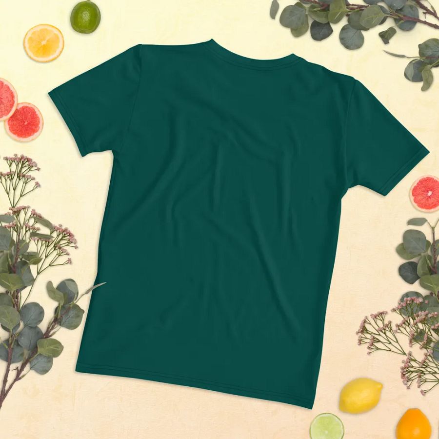 Plain Dark Green True Summer Women's Crewneck Polyester Heavyweight Premium T-Shirt by Treasure Pie product image (11)