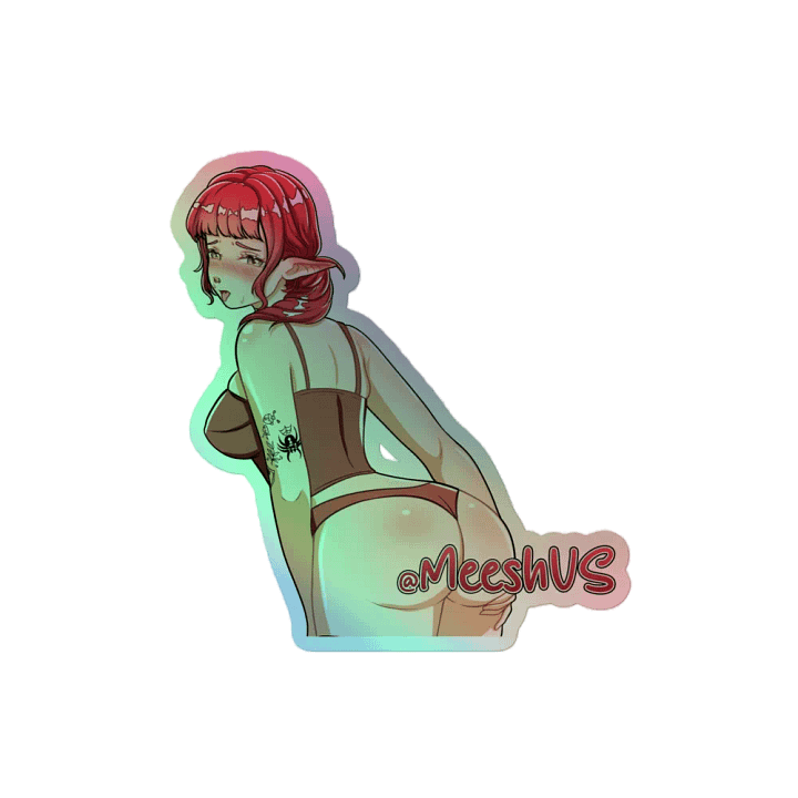 HOLO MeeshVS Elf Girl Sticker (RedHair) product image (2)