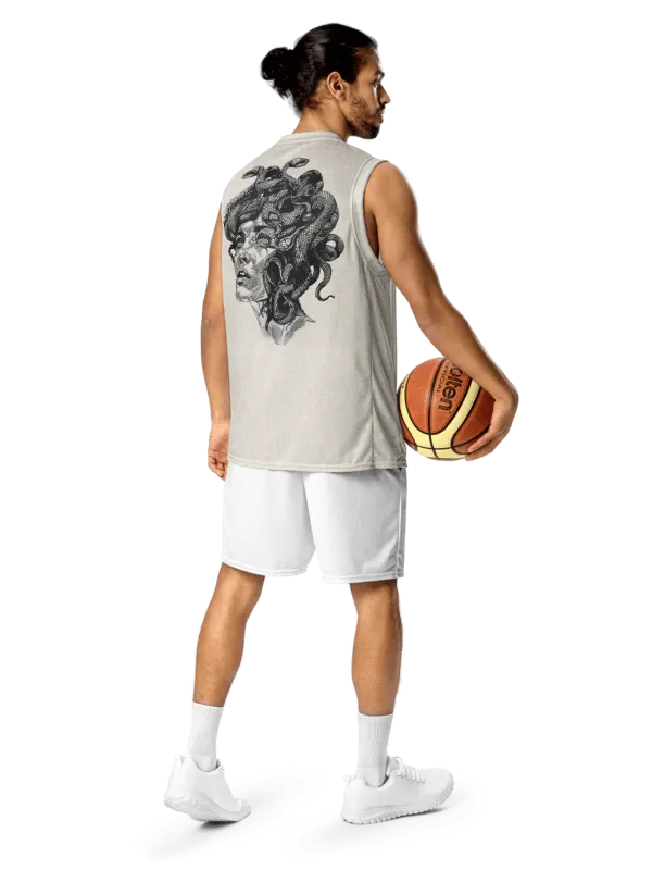 Medusa | Recycled Unisex Basketball Jersey product image (1)