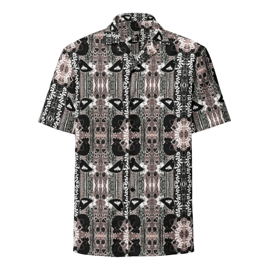 Abstract Floral Birds Unisex Hawaiian Shirt product image (2)
