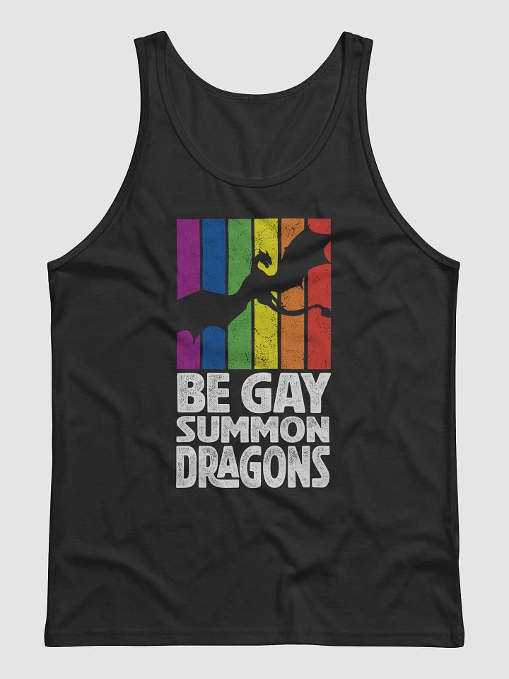 Be Gay. Summon Dragons. Pride Jersey Tank product image (4)