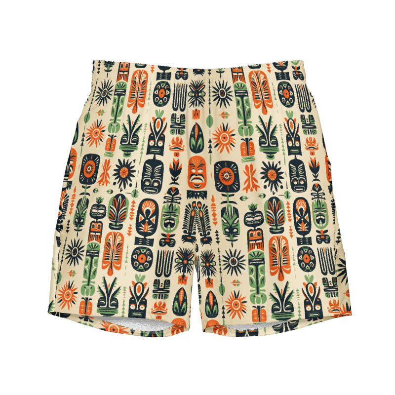 Vintage Caribbean Style Tropical Swimming Trunks product image (1)