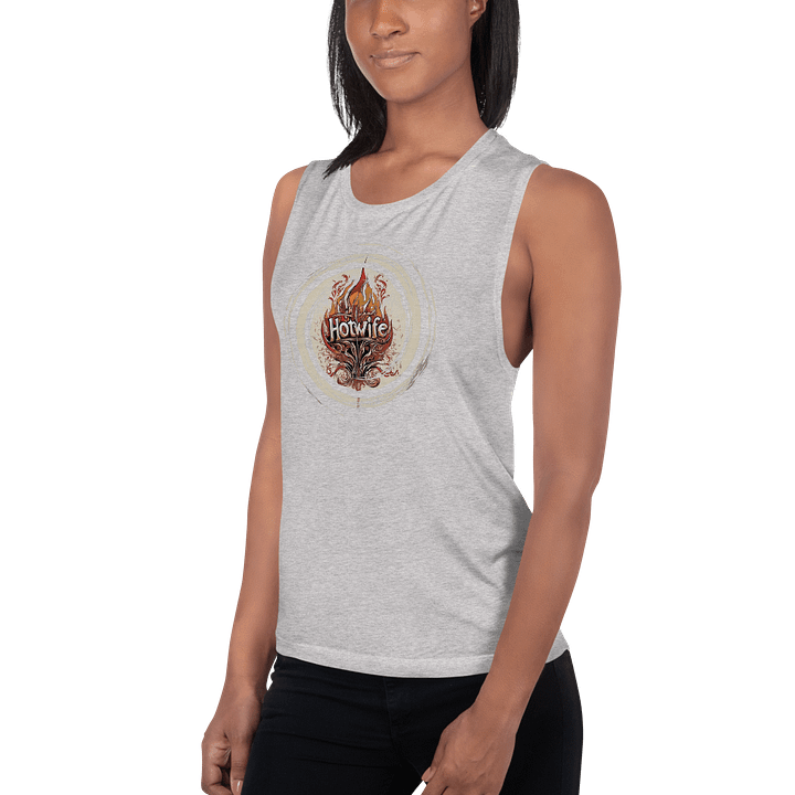 Hotwife tank top Fire retro-toned cosmic product image (14)