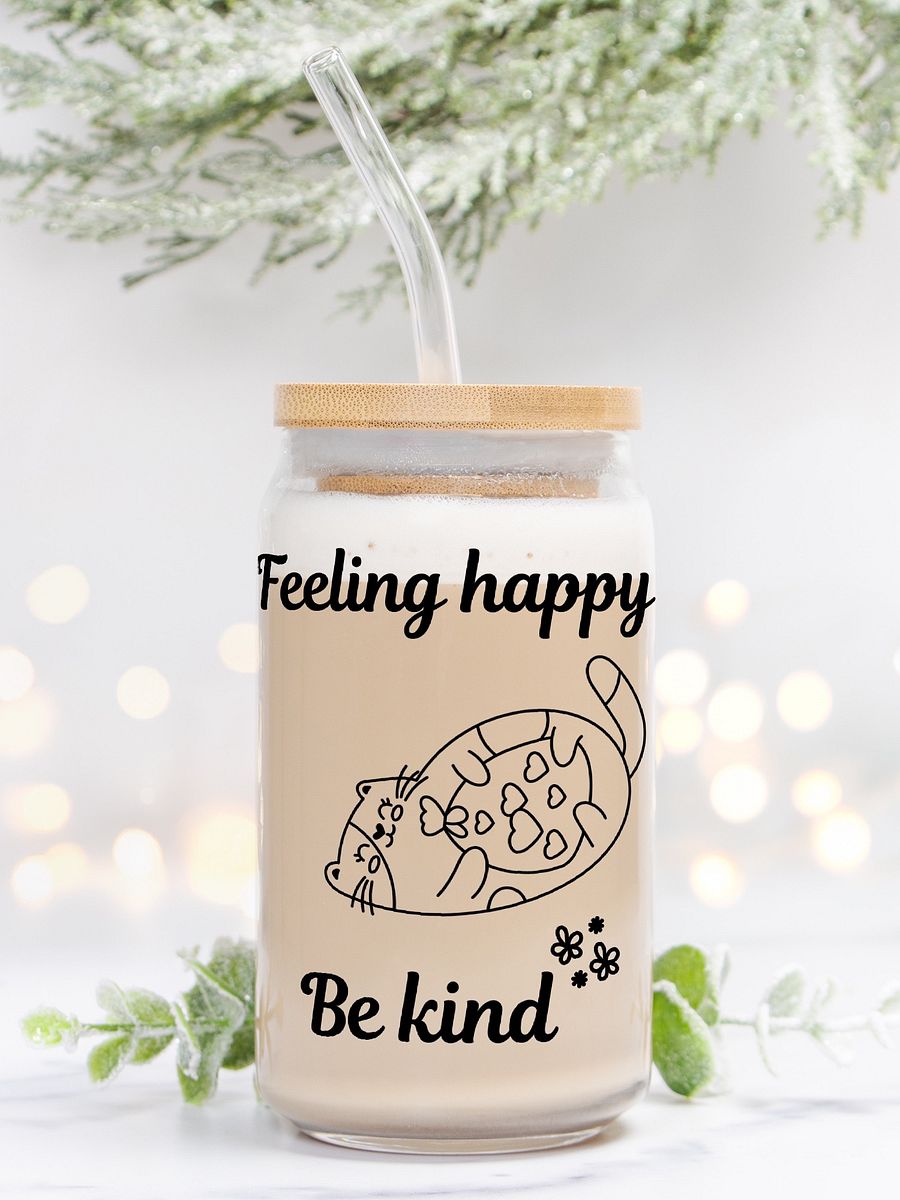 Feeling happy wellness glass can product image (1)