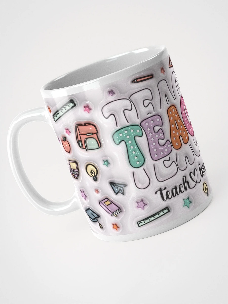 Teach Love Inspire Teacher Inflated Design Mug product image (1)