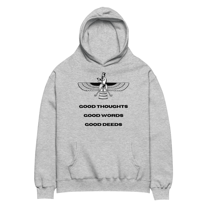 Faravahar Persian Design Hoodie Good Thoughts Good Words Good Deeds product image (2)