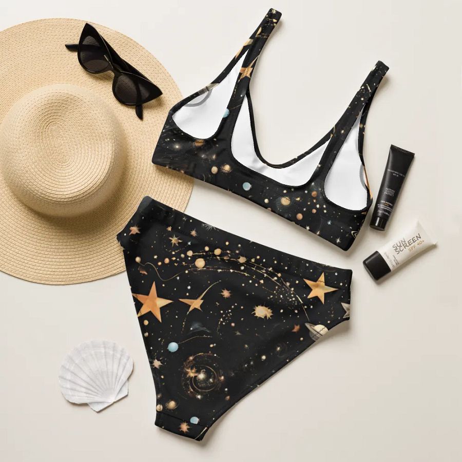 Cosmic Odyssey Recycled High Waisted Bikini product image (8)