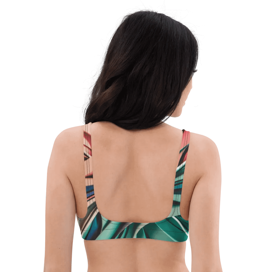 TDS Music Recycled Padded Bikini Top in Abstract Colors (XS-3XL) product image (6)
