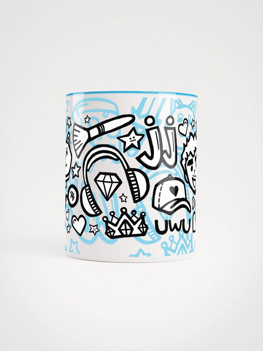 J-Doodle Mug (Bright Blue) product image (3)